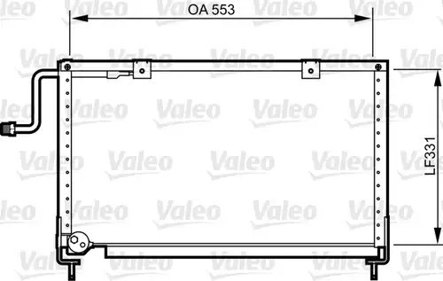 кондензатор, климатизация VALEO 814274