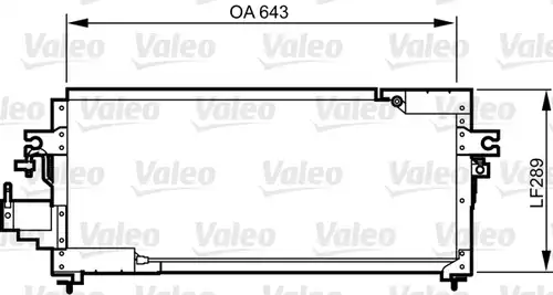 кондензатор, климатизация VALEO 814275