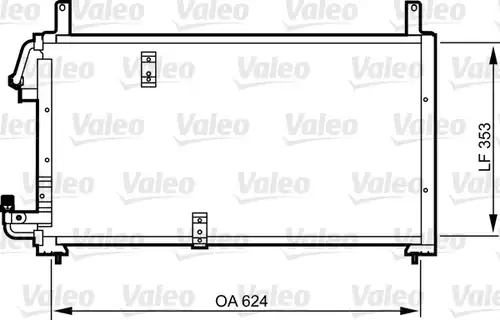 кондензатор, климатизация VALEO 814277