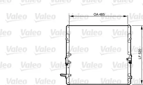 кондензатор, климатизация VALEO 814280