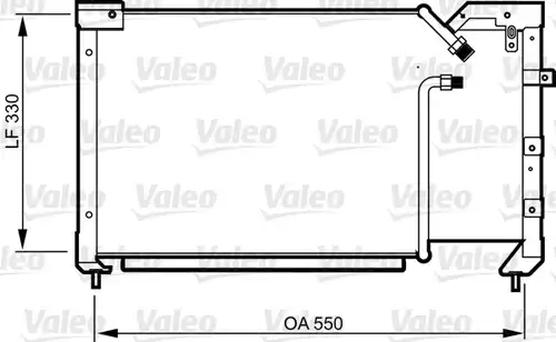 кондензатор, климатизация VALEO 814281