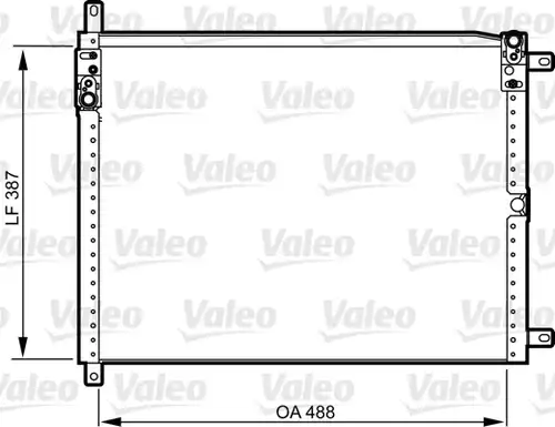 кондензатор, климатизация VALEO 814293