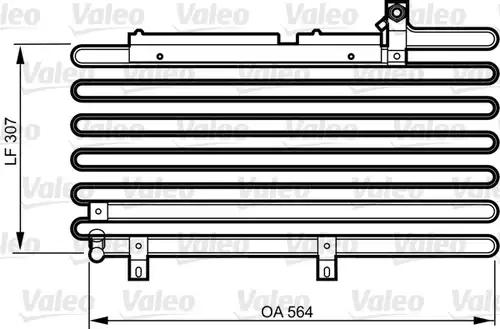 кондензатор, климатизация VALEO 814295