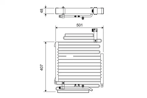 кондензатор, климатизация VALEO 814296