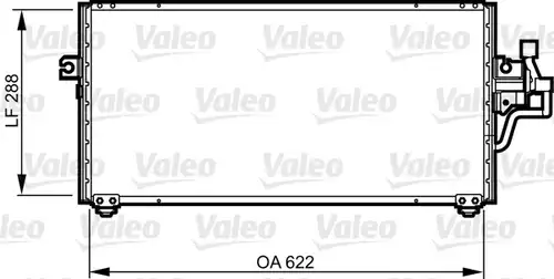 кондензатор, климатизация VALEO 814303