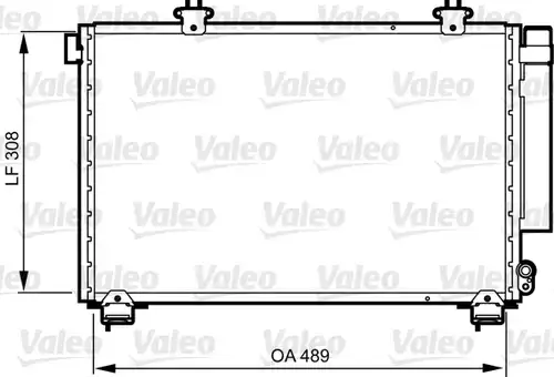 кондензатор, климатизация VALEO 814307