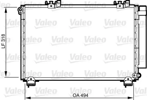 кондензатор, климатизация VALEO 814309