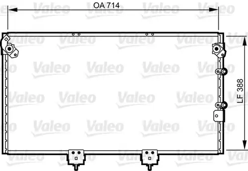 кондензатор, климатизация VALEO 814310