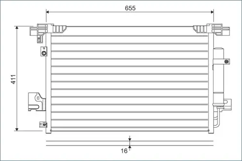 кондензатор, климатизация VALEO 814315