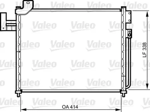 кондензатор, климатизация VALEO 814316