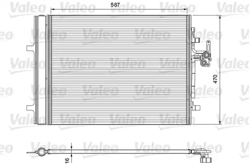 кондензатор, климатизация VALEO 814318