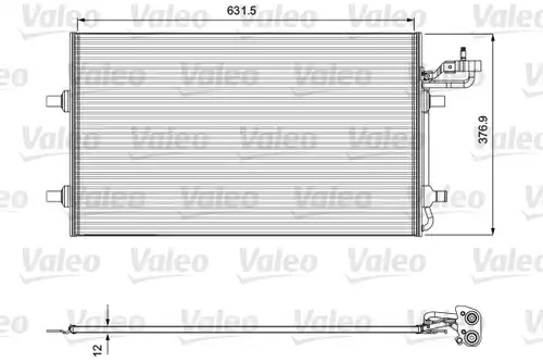 кондензатор, климатизация VALEO 814323