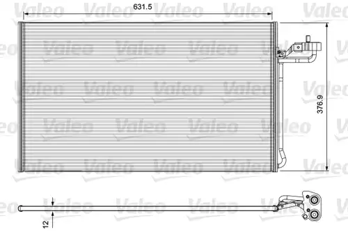 кондензатор, климатизация VALEO 814325