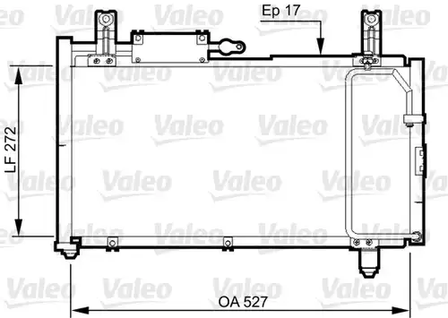 кондензатор, климатизация VALEO 814327