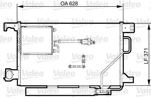 кондензатор, климатизация VALEO 814368