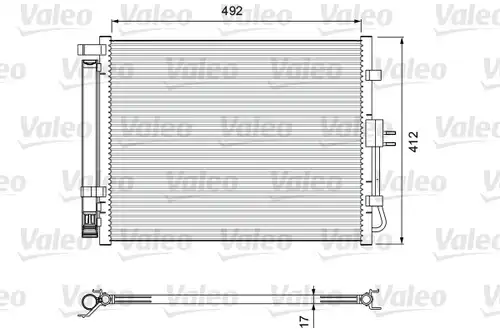 кондензатор, климатизация VALEO 814402