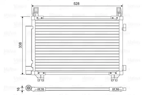 кондензатор, климатизация VALEO 814449