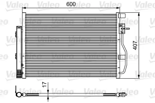 кондензатор, климатизация VALEO 814478