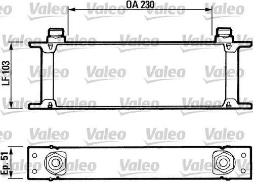 маслен радиатор, двигателно масло VALEO 816580