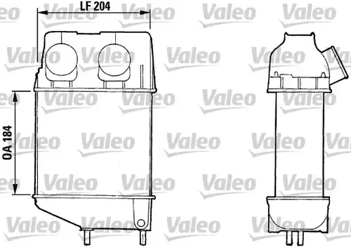 интеркулер (охладител за въздуха на турбината) VALEO 816606