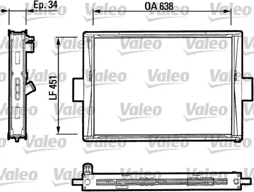 воден радиатор VALEO 816647