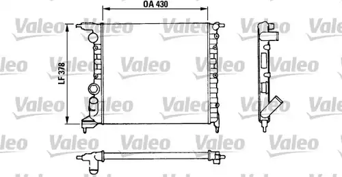 воден радиатор VALEO 816658