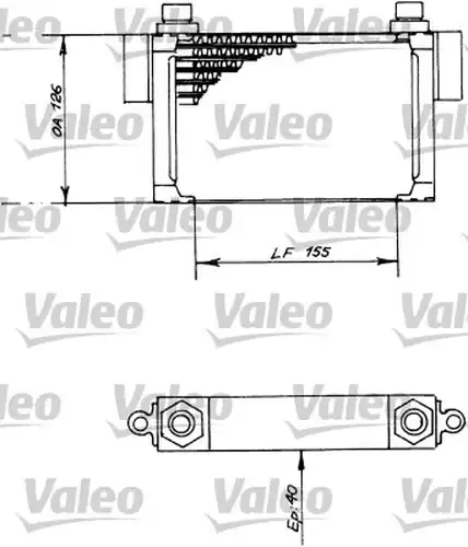 маслен радиатор, двигателно масло VALEO 816672