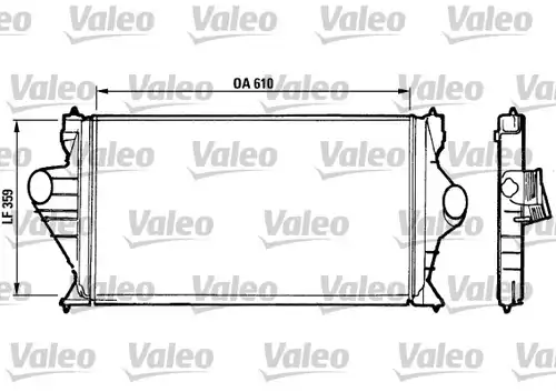 интеркулер (охладител за въздуха на турбината) VALEO 816699