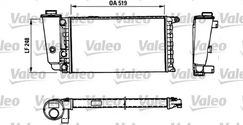 воден радиатор VALEO 816707