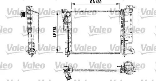 воден радиатор VALEO 816715