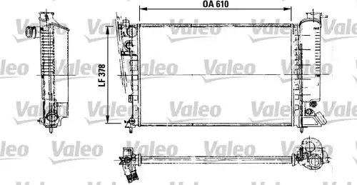 воден радиатор VALEO 816716