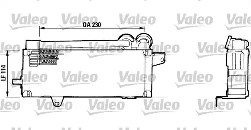 маслен радиатор, двигателно масло VALEO 816749