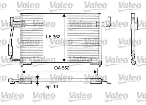 кондензатор, климатизация VALEO 816850