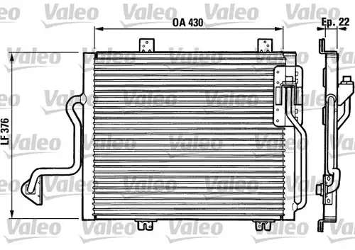 кондензатор, климатизация VALEO 816863