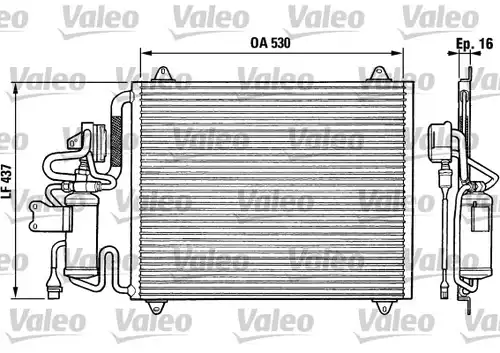 кондензатор, климатизация VALEO 816865