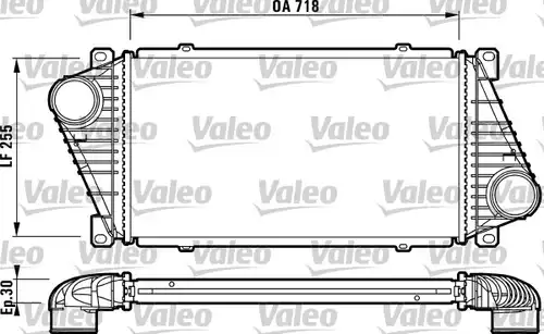 интеркулер (охладител за въздуха на турбината) VALEO 816890