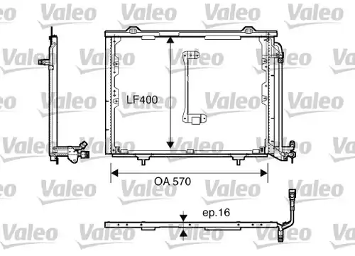 кондензатор, климатизация VALEO 816900