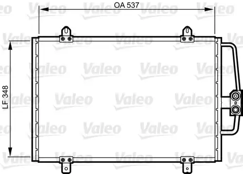 кондензатор, климатизация VALEO 816912