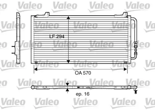 кондензатор, климатизация VALEO 816921