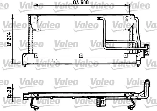 кондензатор, климатизация VALEO 816924