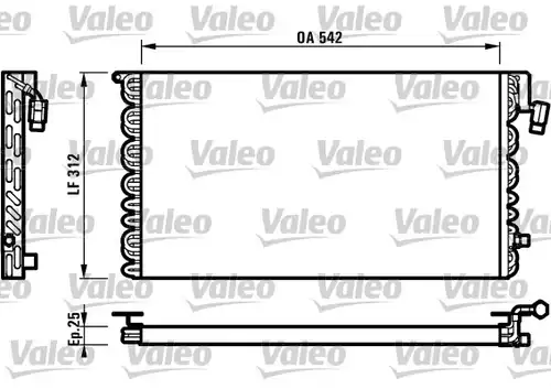 кондензатор, климатизация VALEO 816964