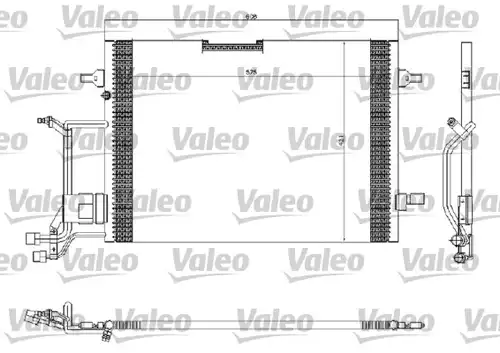 кондензатор, климатизация VALEO 816967