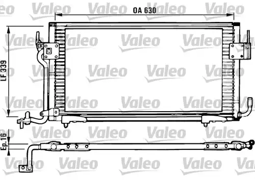 кондензатор, климатизация VALEO 816984