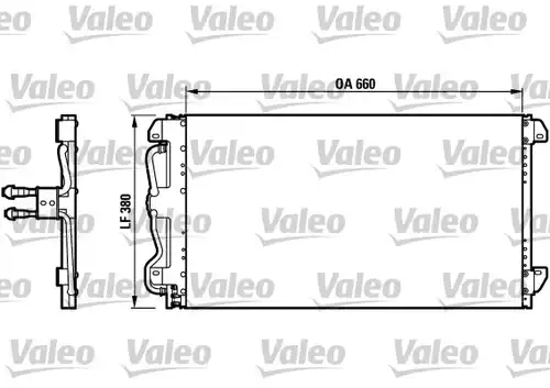 кондензатор, климатизация VALEO 816991