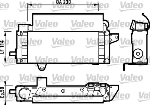 маслен радиатор, двигателно масло VALEO 817001