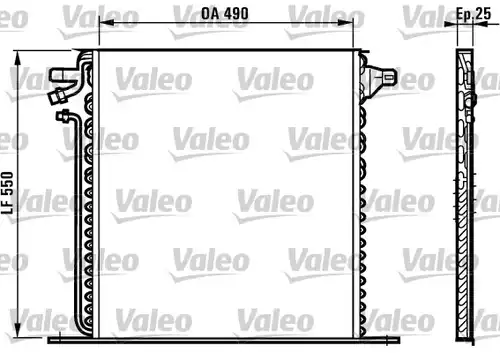 кондензатор, климатизация VALEO 817011