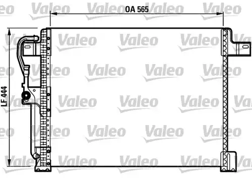 кондензатор, климатизация VALEO 817023