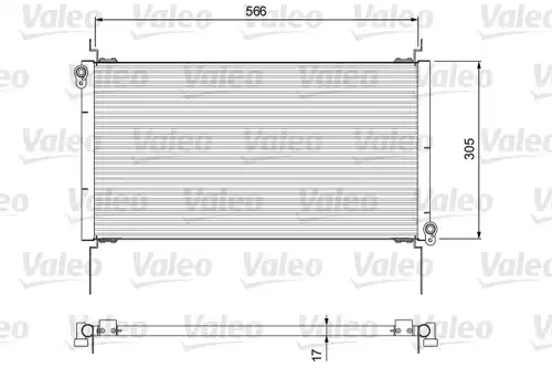 кондензатор, климатизация VALEO 817025