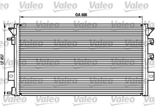 кондензатор, климатизация VALEO 817073