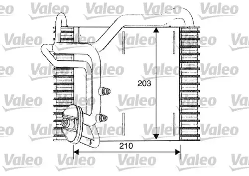 изпарител, климатична система VALEO 817096